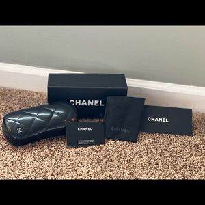Chanel sunglasses case, box, and certificate. Stunning, like new 😎